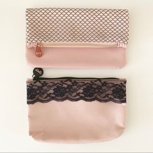 Set of 2 Ipsy Pink Glam Bags